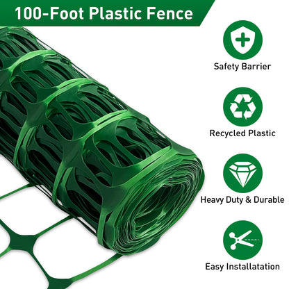 Factory Supply Customized 4X100' FT Plastic Garden Fence for Garden Farm Plants Protect From Animals