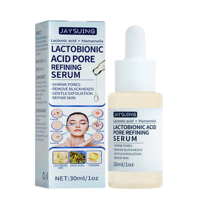 Jaysuing Lactobionic Acid Stock Solution Exfoliating, Blackhead Removing, Pore Shrinking, Cleansing and Moisturizing Skin Essence