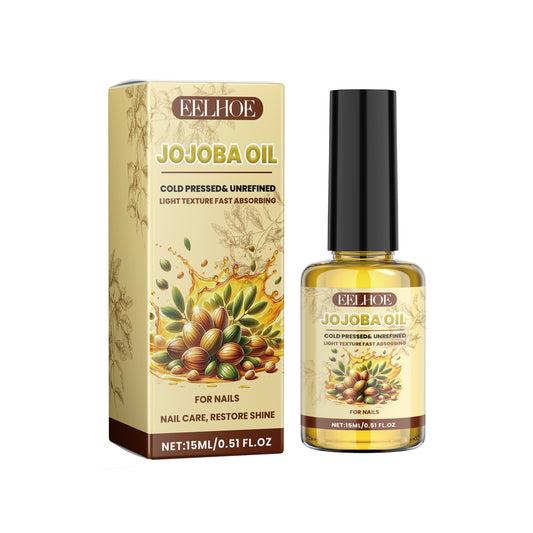 EELHOE Jojoba Nail Oil Nail Care Anti-Hangnail Cuticle Oil Nail Art Softening Nutrient Base Oil