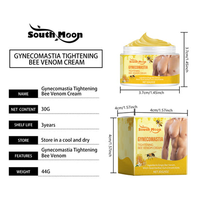 South Moon Bee Venom Breast Firming Massage Cream Men's Chest Care Firming Chest Muscle Massage Body Cream