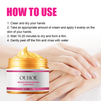 OUHOE Exfoliating Hand Mask Moisturizing and Softening Skin, Relieves Dry and Rough Hands, Prevents Cracking