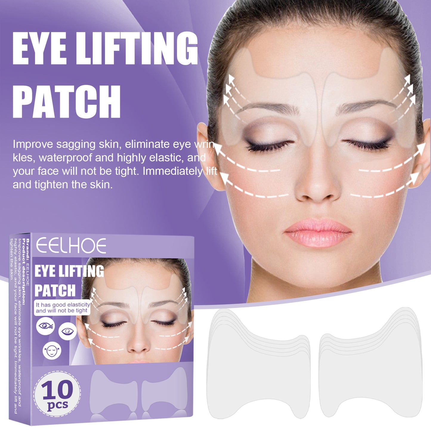 EELHOE Eye Lift Patch Collagen Eye Mask for Reducing Eye Circles, Fine Lines, and Eye Bags, Multi-Effect Firming and Lifting Eye Patch