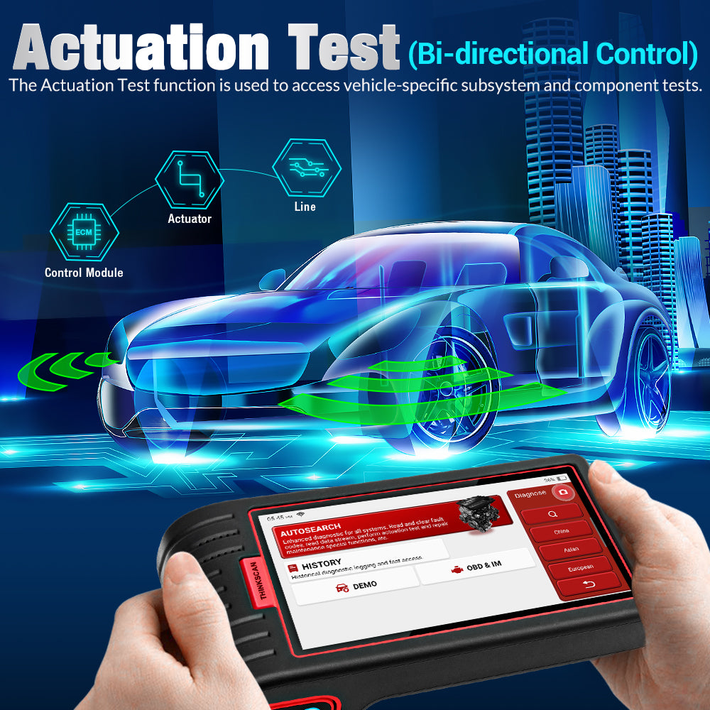 ThinkScan Max 2 Full System DiagnosticTools OBD2 Scanner 28 Reset Active Test PK CRP909 ThinkTool Mini