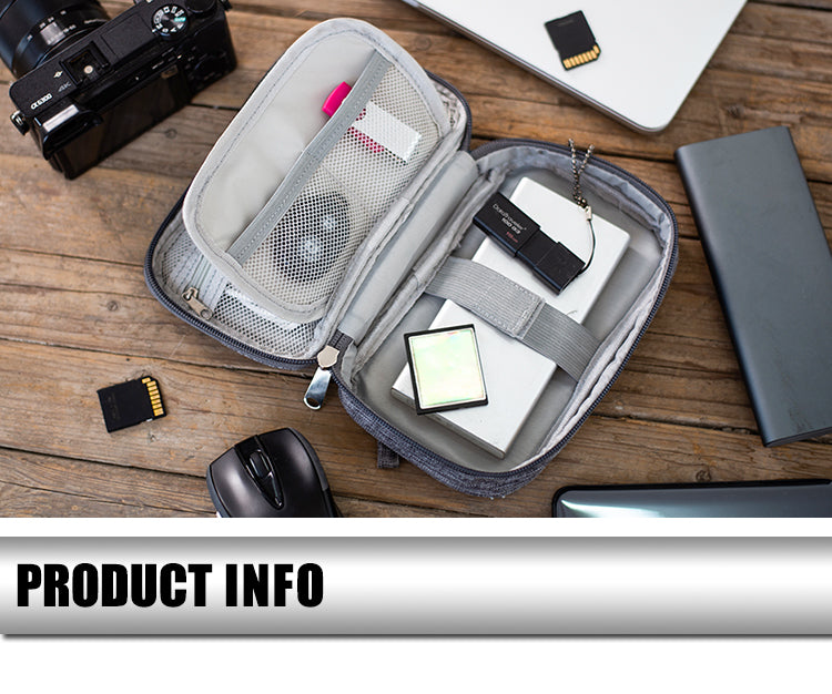 Digital Gadget Case Cable Travel Storage Organizer Bag Electronic Accessories Bag Data Cable Bag