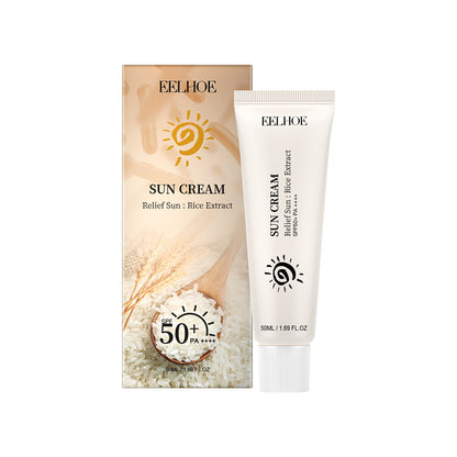 EELHOE Rice Protective Cream Moisturizing, refreshing, non-sticky, naturally UV-resistant, increases skin elasticity