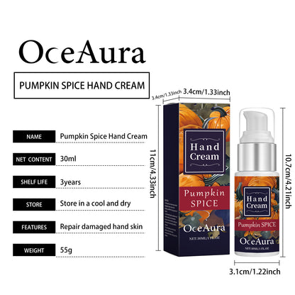 OceAura Pumpkin Moisturizing Hand Cream Hydrating Moisturizing and Nourishing Care Hand Skin Anti-Drying Hand Cream