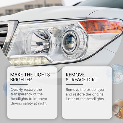 Homonth Car Headlight Restoration and Polishing Kit Renovation Coating Maintenance Brightening Lighting Care Kit