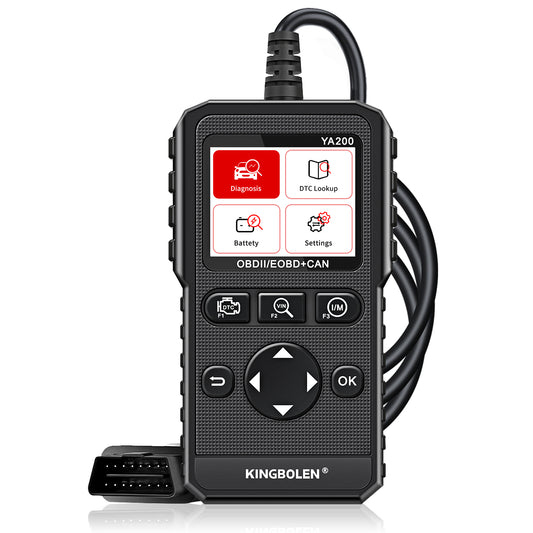 KINGBOLEN OBD2 Scanner YA200 Diagnostic Tool for Engine Check DTC Lookup Battery Test With 10 Languages Update