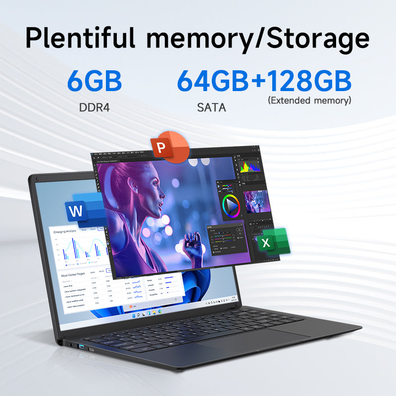 US Warehouse 14" 64GB+128GB 256GB Intel N3350 4500mAH Wholesale Laptop Computer Ordinateur Portable Business Laptop