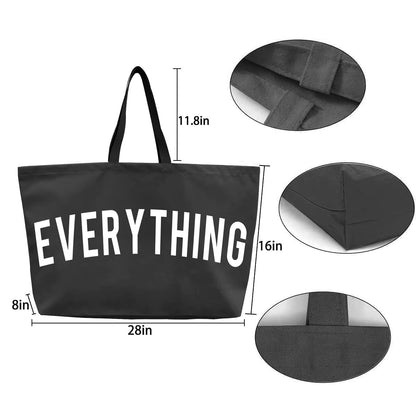 Popular Design White Everything Bag Extra Large Reusable Shopping Bag Eco Friendly Canvas Tote Bag