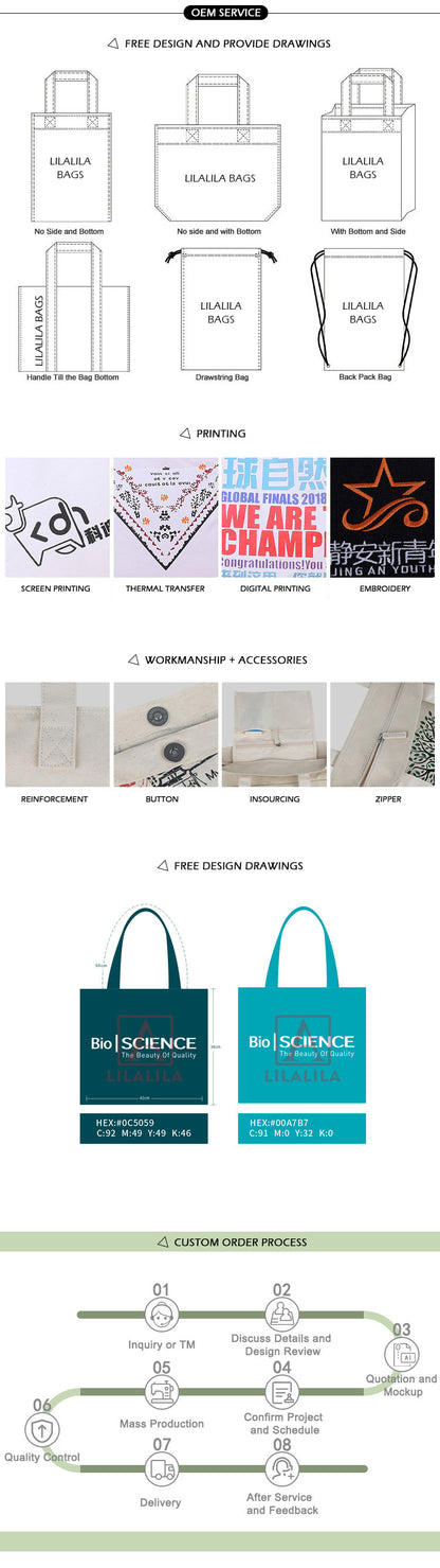 USA Warehouse Custom Large Bags Women Canvas Handbags Lady Gift Tote Quality Fast Delivery Denim  Bag