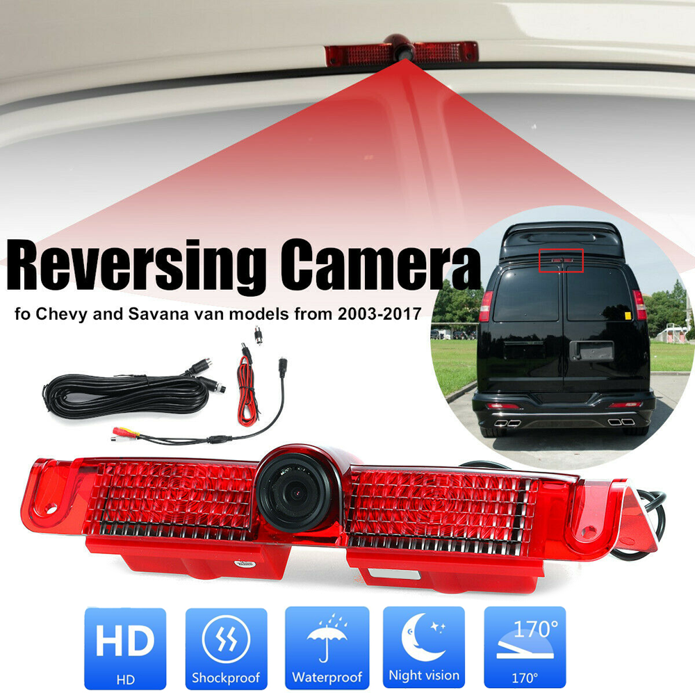 IPoster IR Night Vision Brake Light Rear View Camera for GMC