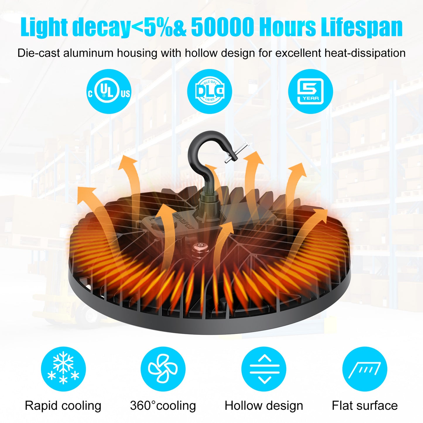 Warehouse Industrial Led High Bay Light 150w 200w Offer Three Cct Adjustable Led High Bay Light