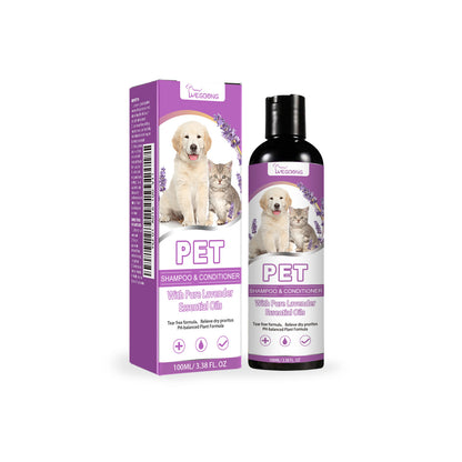 Yegbong Pet Shampoo Pet Bathing Solution for Itchy Skin Relief, Smooth and Tangle-Free Hair Shampoo