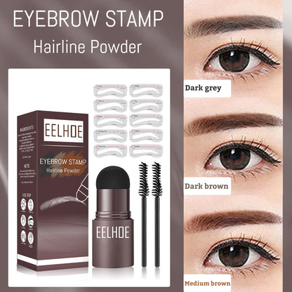 EELHOE Eyebrow Stencil for Drawing Eyebrows Lazy Eyebrow Filler Makeup Brow Powder Waterproof Hairline Powder