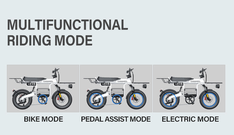 COSWHEEL T16 Hot Sale Electric City Bicycle Aluminum Alloy Frame with Step-Thru Hidden Lithium Battery Cheap Electric Road Bike