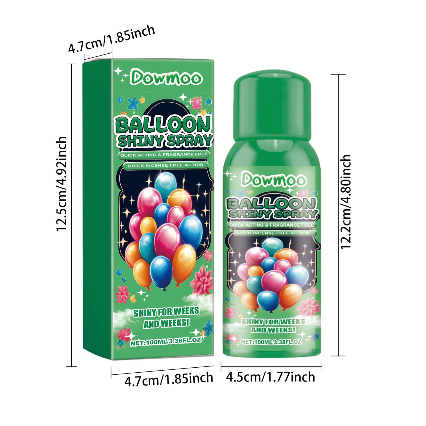 Dowmoon Balloon Anti-Fade Polishing Spray Evenly spray the balloon surface brightness enhancer