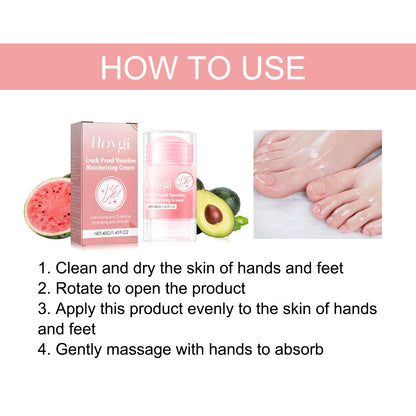 Hoygi Anti-Chap Hand and Foot Moisturizing Stick Foot Care Anti-Dryness Exfoliating Dead Skin Hand and Foot Moisturizing Stick