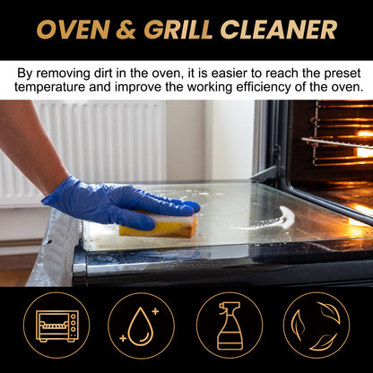 Jakehoe Stove Oven Foam Cleaner Oven Grill Special Stain Removal Deodorization Odor Removal Degreaser