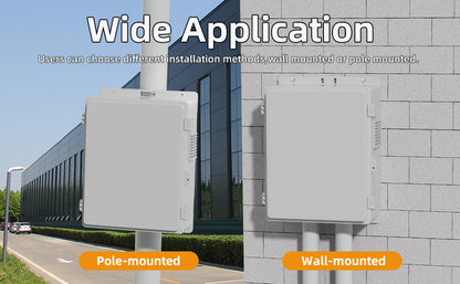 400X280X15mm Waterproof White Plastic ABS Outside Electrical Project Wifi Distribution Box  With Fan Vented Dust Screen