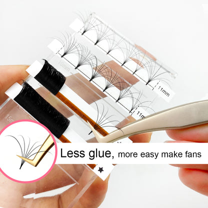 Abonnie Easy Fan Lashes Mega Volume Eyelash Extensions Self Fanning Lashes Volume Eyelash Extensions Cil 2 Boxed-packed