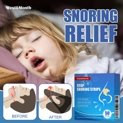 West&Month Adult Nasal Ventilation Nose Paste Anti-Snoring Dredge Respiratory Tract Anti-Snoring Anti-Snoring Paster Nursing