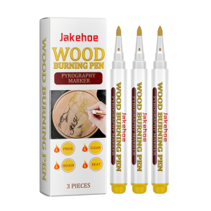 JAKEHOE Woodworking Drawing Pen Woodworking Burning Pen Wood Pyrography Pen Painting Burn Pen Wood Marking Number