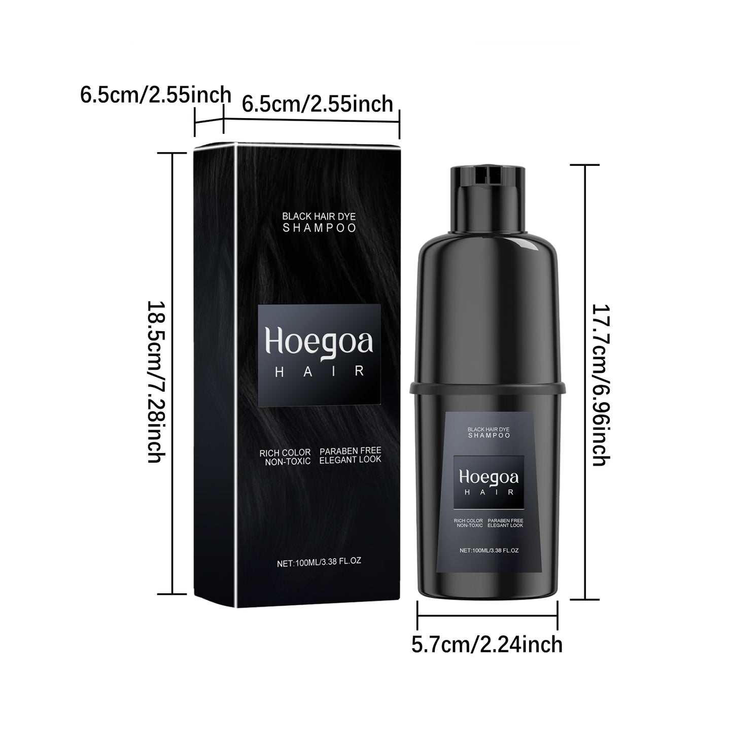 Hoegoa Hair Shampoo Gentle, non-irritating, and does not damage the scalp DIY Long-lasting Easy-to-Color Hair Shampoo