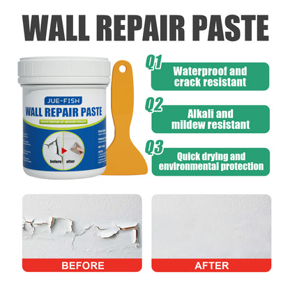 Jue-Fish Wall Repair Paste Stain Covering Repair Agent Wall Paint Peeling Moisture-Proof Wall Paint Crack Repair Paste