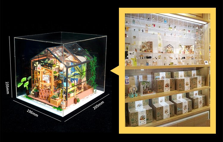 Robotime Rolife US Warehouse 3D Puzzles Wooden Toys DG104 Cathy's Flower House DIY Miniature House for Drop Shipping