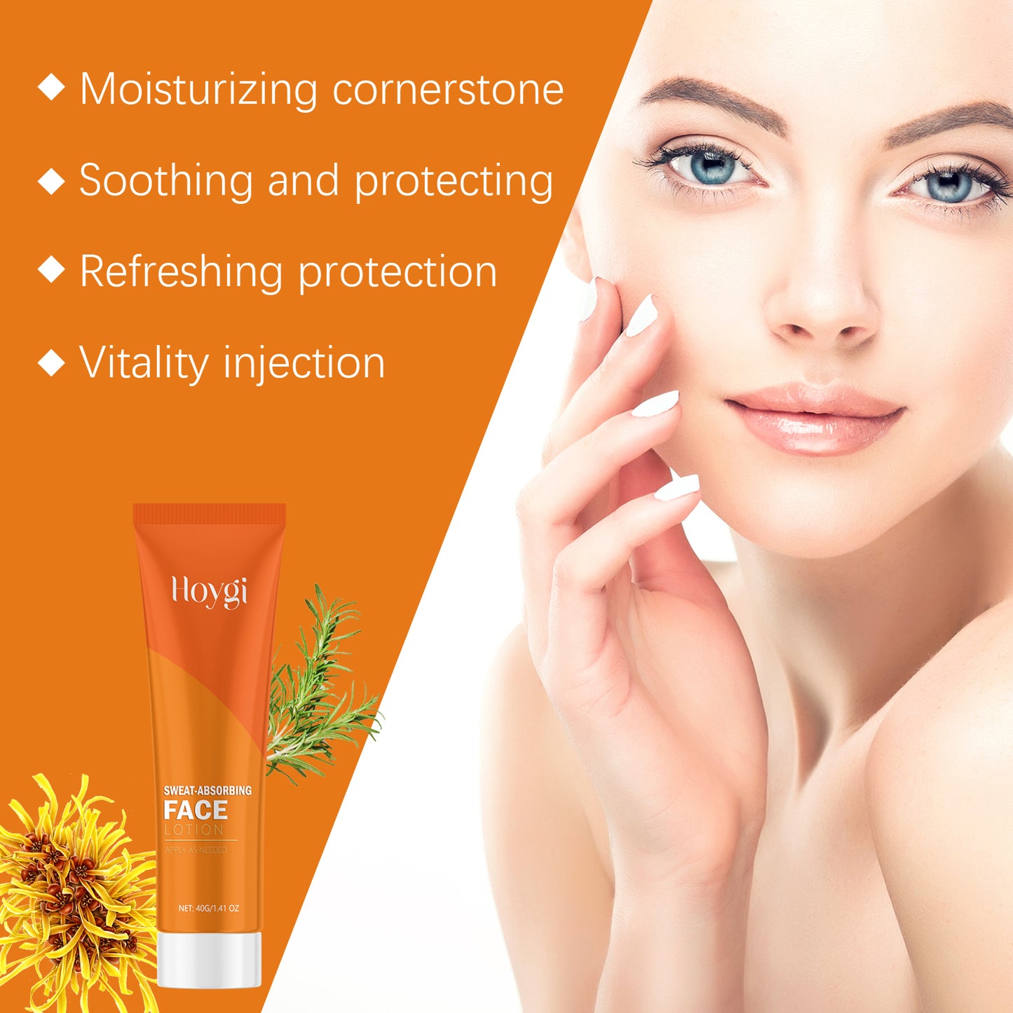 Hoygi Moisturizing and Sweatproof Facial Lotion Moisturizing Hydrating Skincare Oil Control Skin Softening Essence Facial Lotion