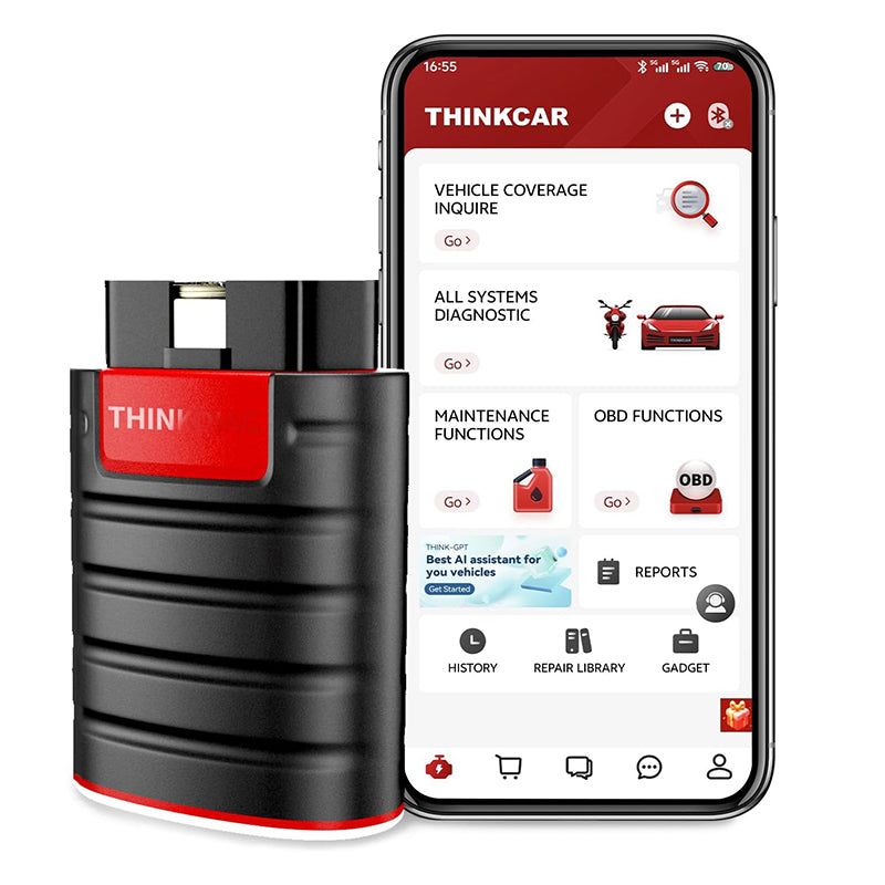 2025  Thinkdiag Hot Version Full System All Car 16 Reset Service OBD2 Diagnostic Tool ECU Coding Active Test 1 Year Free