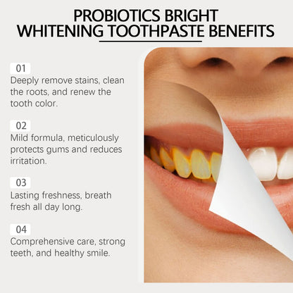 Oralhoe Probiotic Whitening Toothpaste Tooth Cleaning Hygiene Reduce Stains Care Oral Care Toothpaste