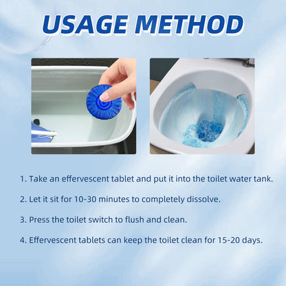 Jaysuing Toilet Blue Bubble Cleaning Block Household Descaling Deodorant Deodorant Fresh Toilet Cleaning Bar