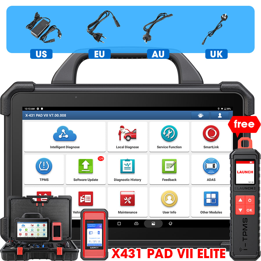 LAUNCH X431 PAD VII 7 ELITE X-431 Obd2 ECU Tuning Programming Car Scanner Diagnosis  Tools Vehicle Diagnostic Machine for Cars