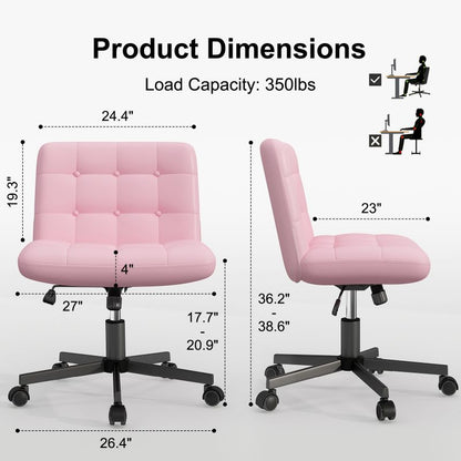 New Full-Back Tufted Gas Lift Office Chair with Rotating Feature for Home or Office for Living Room Dining and Bedroom Use