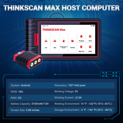 Thinkcar Thinkscan Thinktool Max 2 Free Update All OBD2 All System Car Obd Scanner Diagnostic Thinkcar Scanner