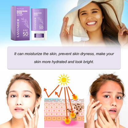 West&Month UV Protective Cream Lavender Outdoor Isolation Sunburn Refreshing Non-Sticky Skin Protective Cream