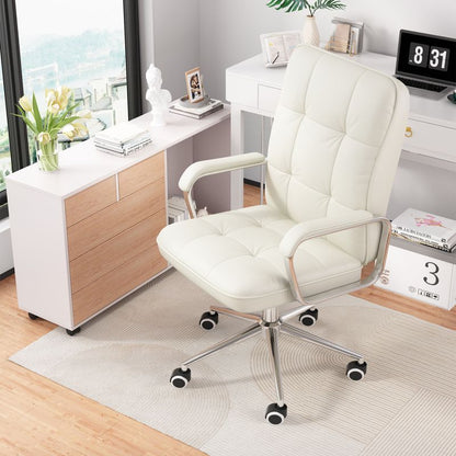 Modern Style Computer Desk Office Chair Leather Swivel Lift Training Student Study Chair Cheap Executive Office Metal Chair