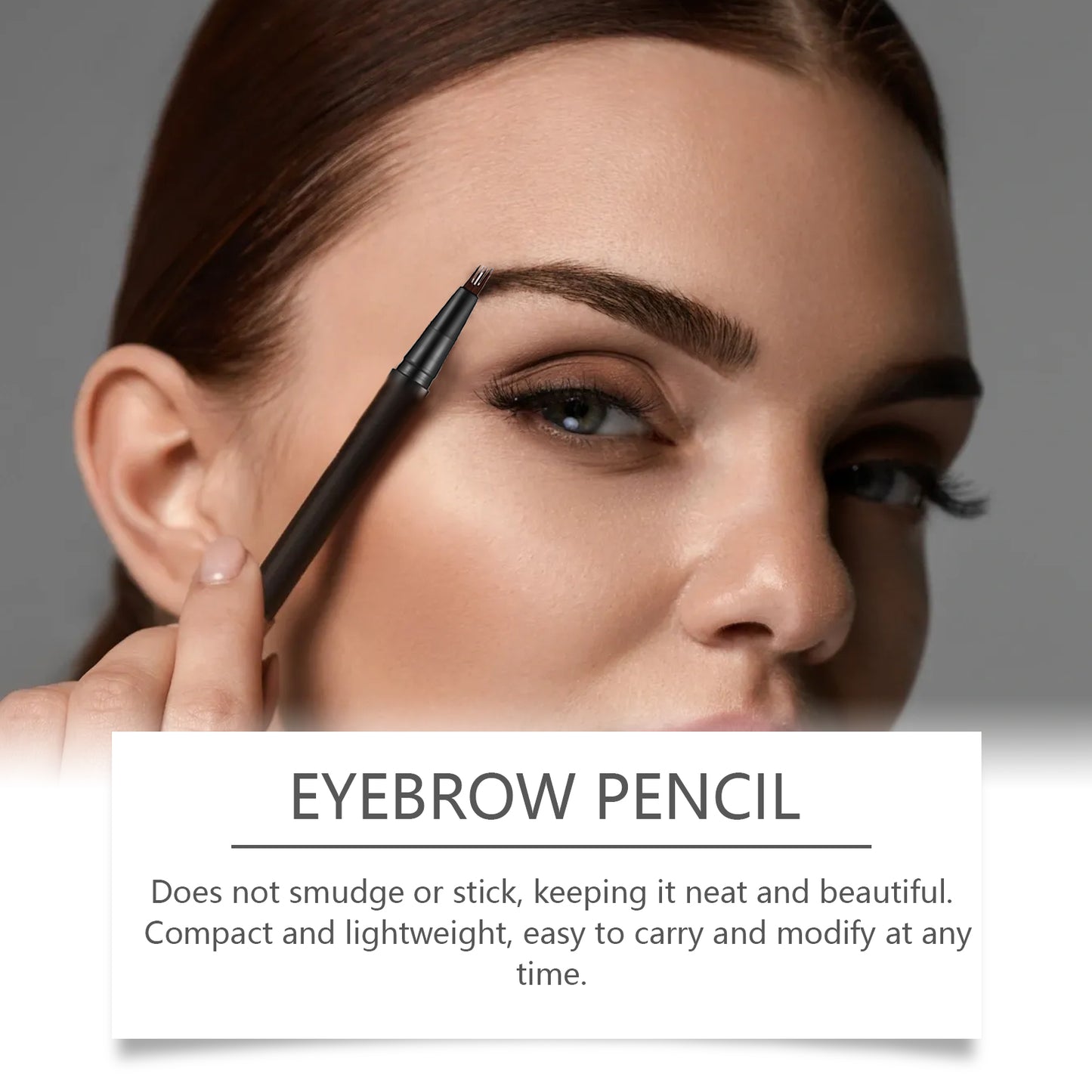 EELHOPE Four-pronged eyebrow pencil Wild Eyebrow Shaping Pencil, Easy to Use, Smudge-proof, Natural and Precise Eyebrow Shaping