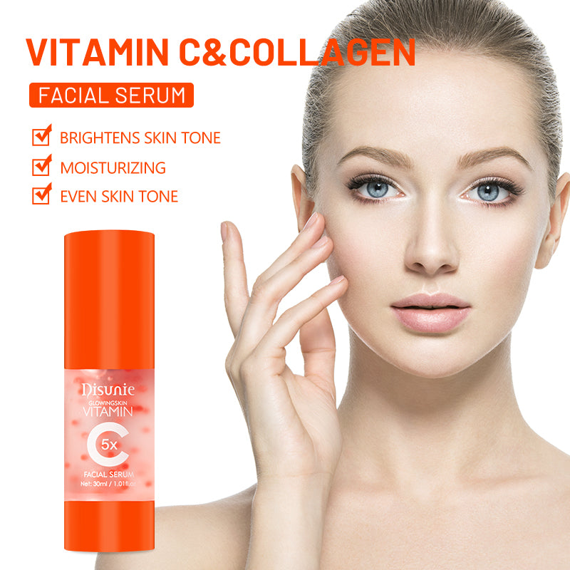 Vit C Face Serum Facial Whitening Brightening Hyaluronic Acid Collagen Vitamin C Dark Spot Corrector Anti-Aging Serums for Face