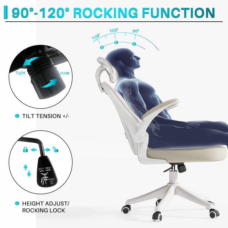 Factory Direct Modern Ergonomic Mesh Task Chair Adjustable Headrest Chinese Style Swivel Office Chair Metal Plastic Material