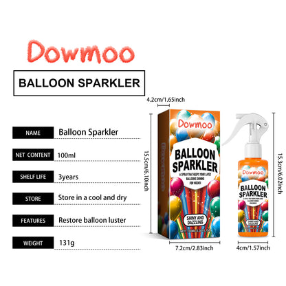 DOWMOO Rubber Balloons Bright Spray Balloon Improve Skin Gloss Lasting Effect Increase Atmosphere Gloss Spray