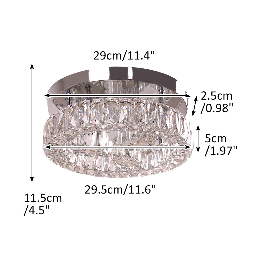 Modern Minimalist Mini LED Crystal Pendant Ceiling Decoration Clover Home Bedroom Corridor Ceiling Small Light