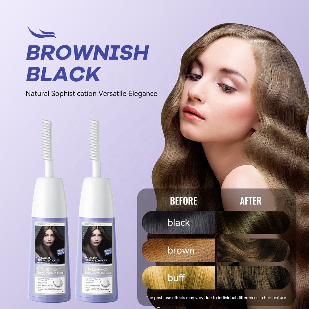 Guangzhou Factory Wholesale Private Label Ammonia Free Dye  Hair Color Black Hair Dye Cream