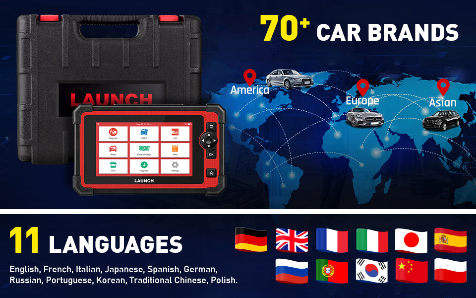 LAUNCH X431 CRP919E OE-Level Diagnostic ALL Systems 31+ Service Functions Bi-directional Control  ECU Coding Diagnostic Tool