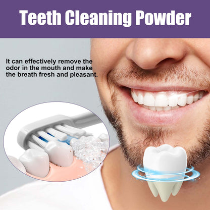 Oralhoe Purple tooth cleaning powder Fresh Breath Tartar Calculus Whitening Tooth Powder Oral Care