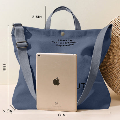 USA Warehouse Women'S Tote Bags Shoulder Bag High Quality Heavy Weight Cotton Canvas Tote Bag