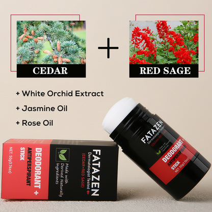 Private Label  Deodorant Anti-odorant Stick Natural Cedar Red Sage Fragrance Sweat Odor Balm Deodorant Stick