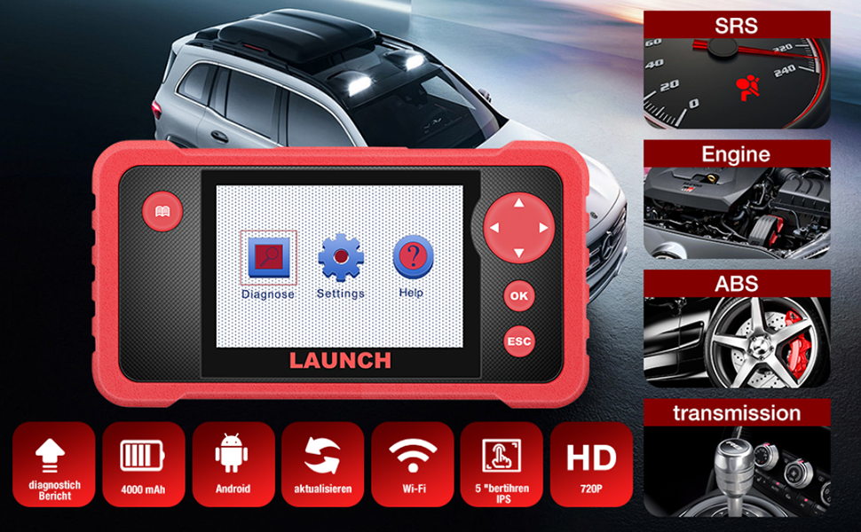 Original CRP123 V2.0 Full Function OBD2 Scanner 2025 New Cars Diagnostic Tool Machine EOBD OBDII Auto Scanner